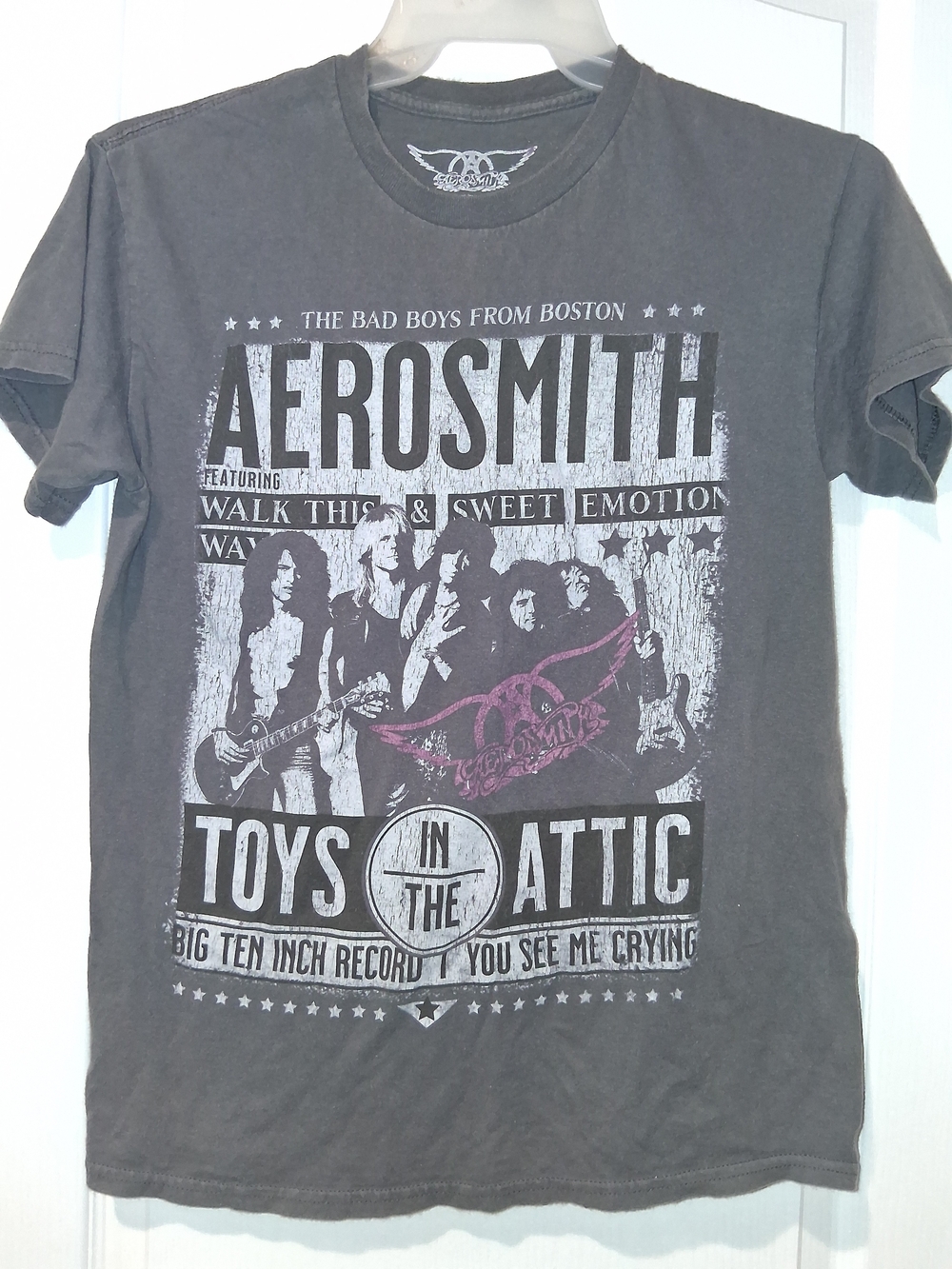Aerosmith Gray Graphic Band Tee - Toys in the Attic